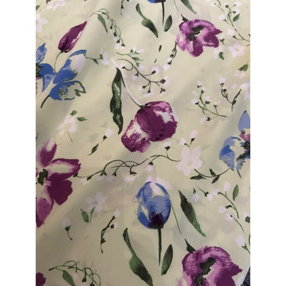 VTG Floral Maxi Slip Dress Express Spaghetti Straps Floral Womens Size 11/12 Y2K - Picture 2 of 5